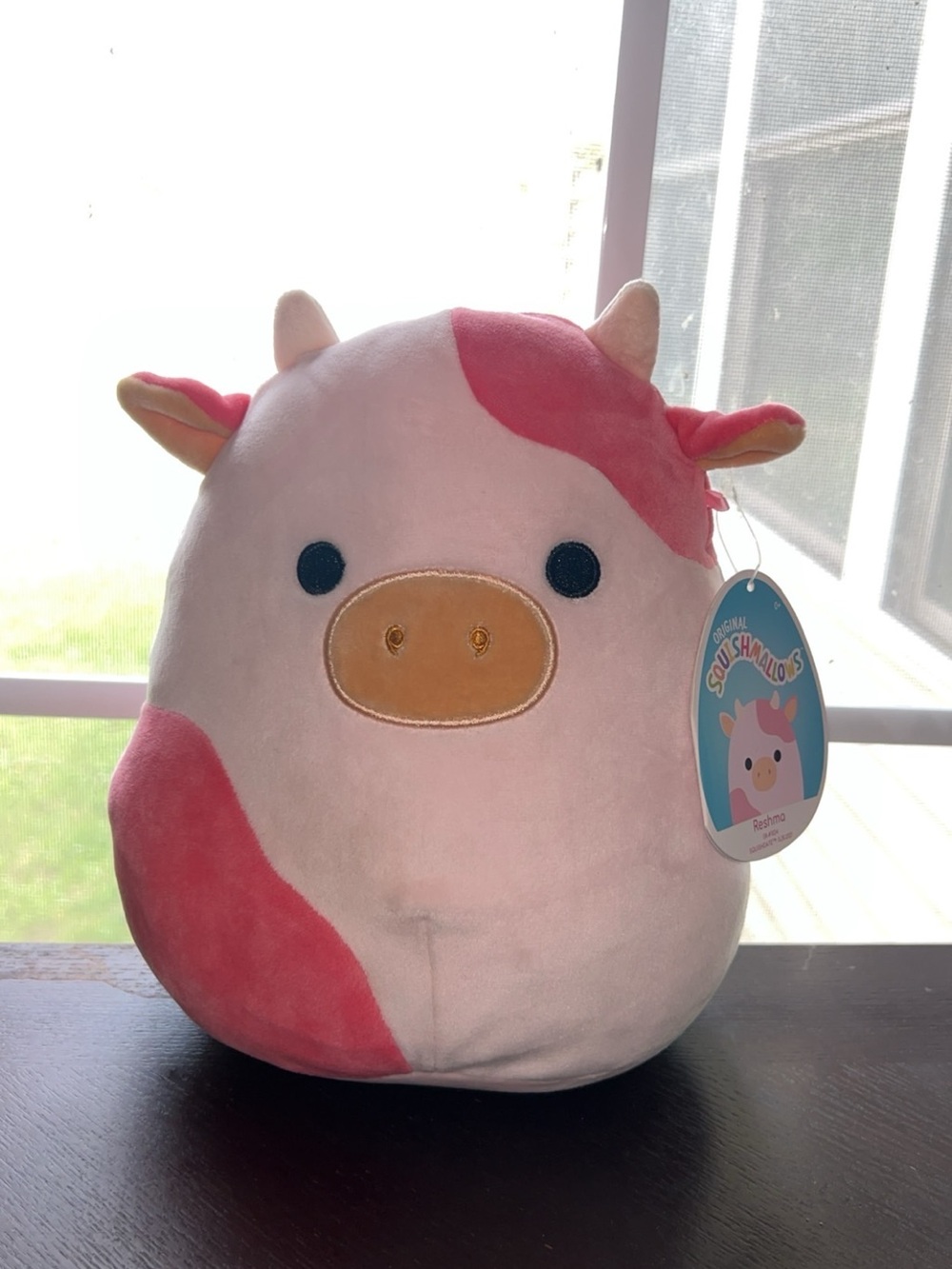 Squishmallows Pink & Cream Cow Plush - Soft Collectible